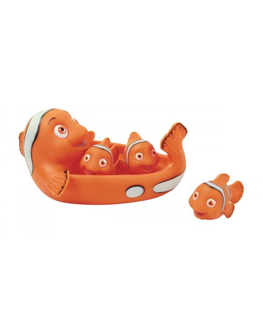 7" Non-phthalate Clown Fish Family Bath Toys