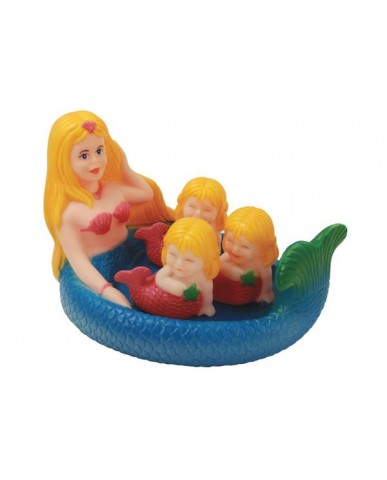 7" Non-phthalate Mermaid Family Bath Toys