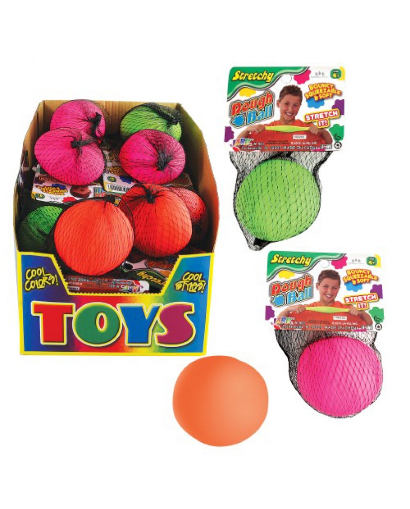 LOT OF 3 STRETCHY DOUGH BALL BOUNCY SQUEEZABLE & SOFT 