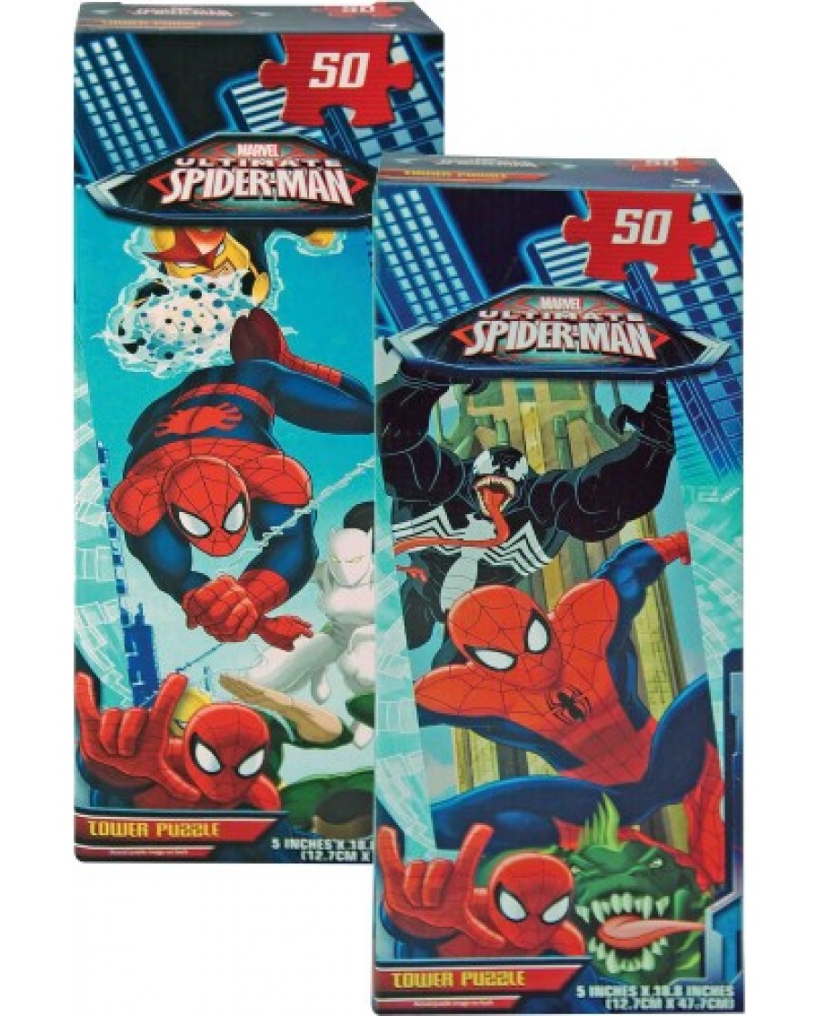 Spiderman 50-pc Tower Puzzle