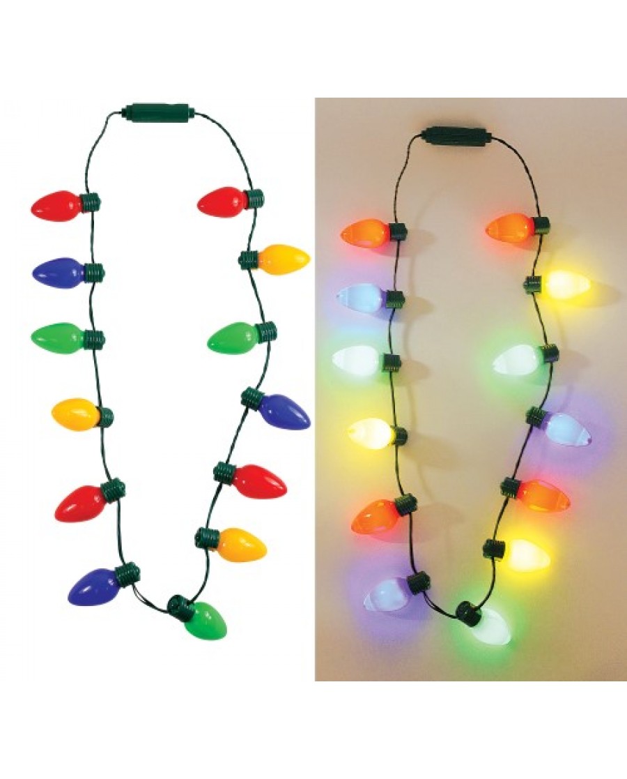Colored Bulb Light-Up Necklace