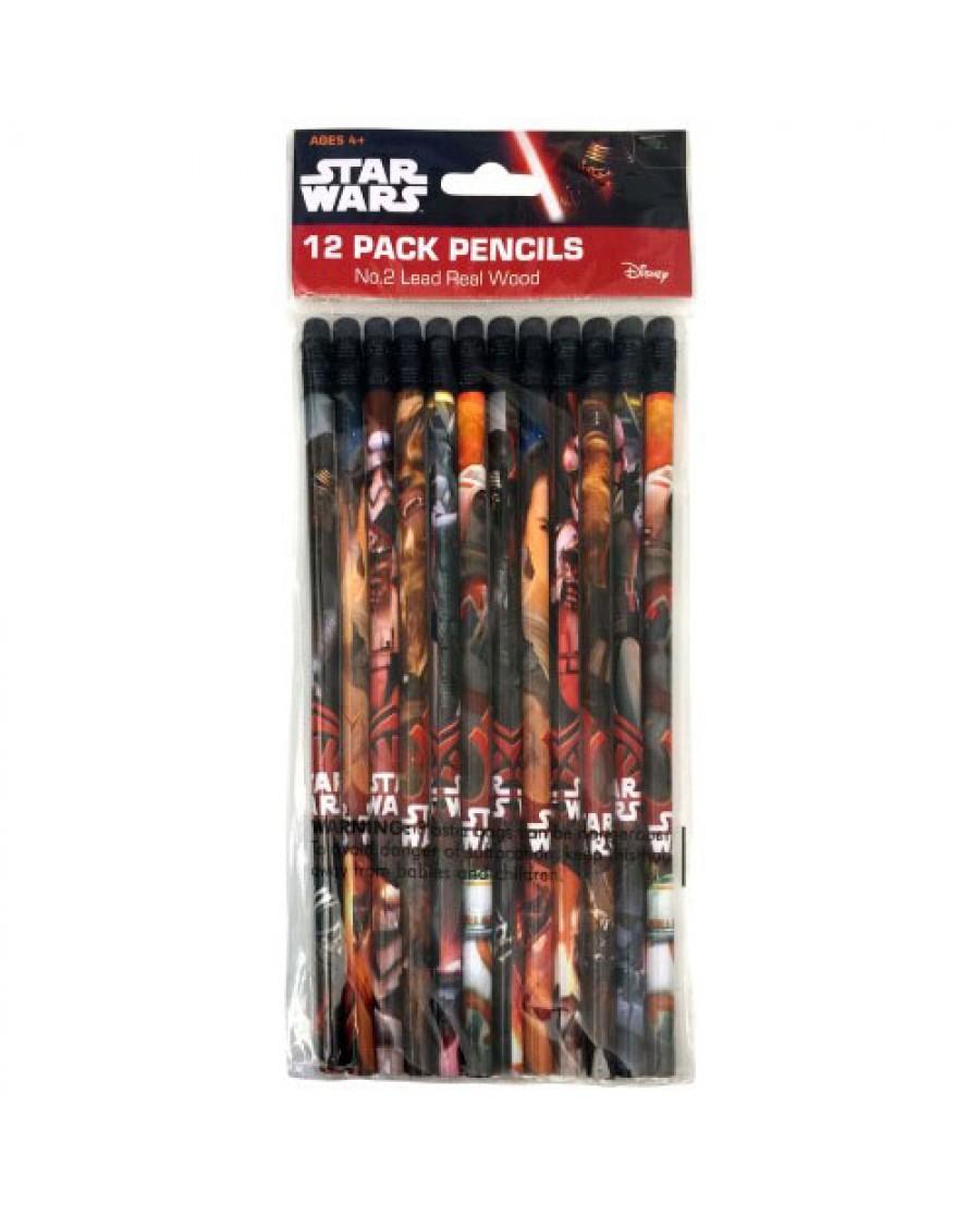 Star Wars Ep. 7 12-pk Wood Pencils