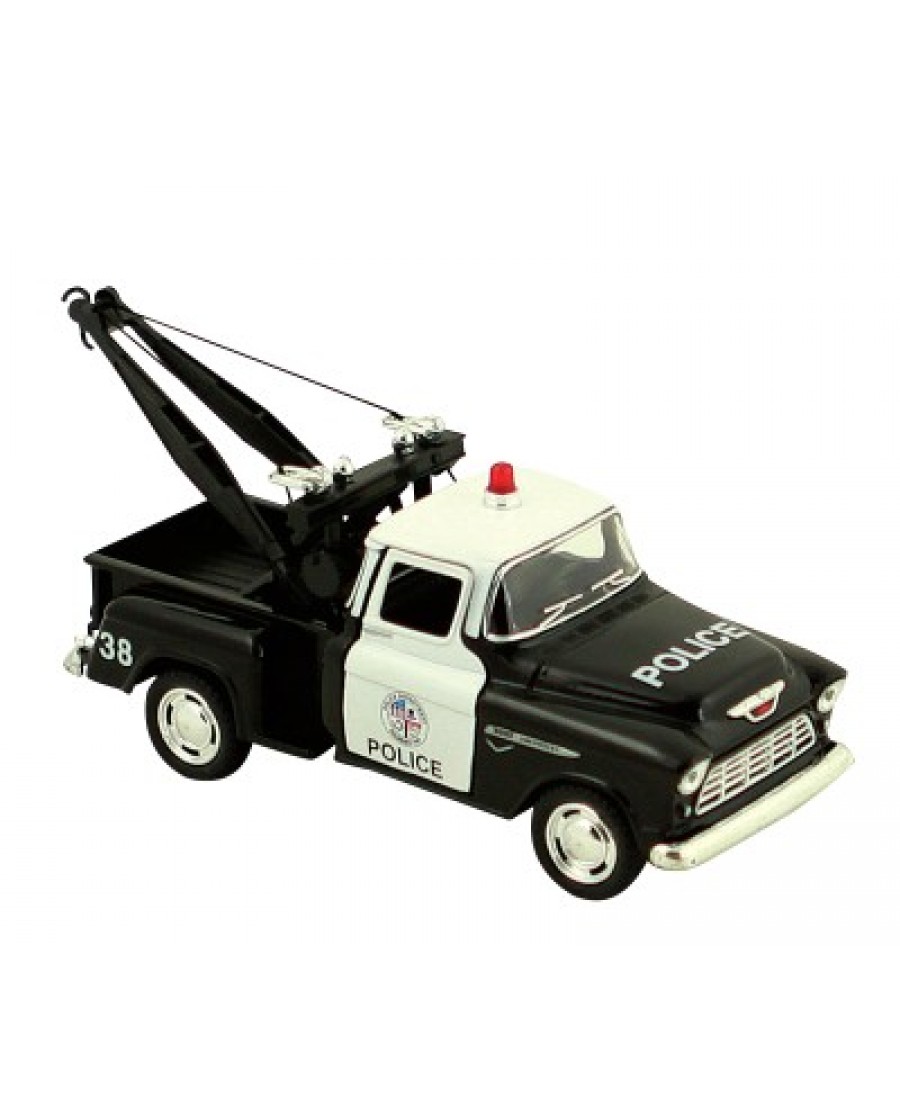 5" 1955 Chevy Stepside Police Tow Truck