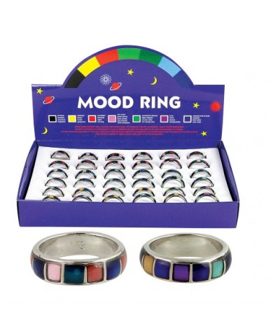 Bright Color Square Mood Ring